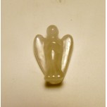 Angel Carved Fetish Bead 0.75 Inch - Clear Quartz